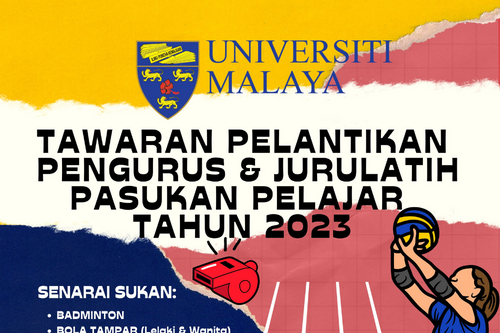 TAWARAN PELANTIKAN PENGURUS & JURULATIH 2023
