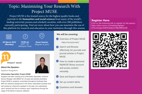 UM Library Webinar : Maximizing Your Research With Project MUSE