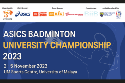 ASICS BADMINTON UNIVERSITY CHAMPIONSHIP 2023
